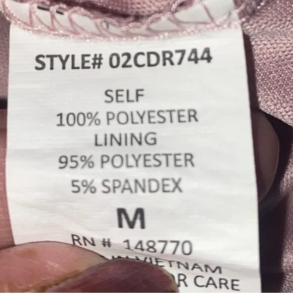 Sienna Sky Women's Sienna Sky Purple V Neck Floral Print Tie Back Dress Size M - Picture 5 of 6